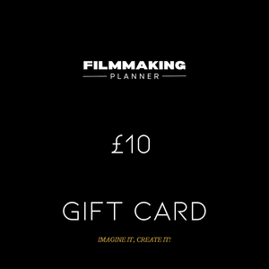 Ten pound Filmmaker Gift Card 