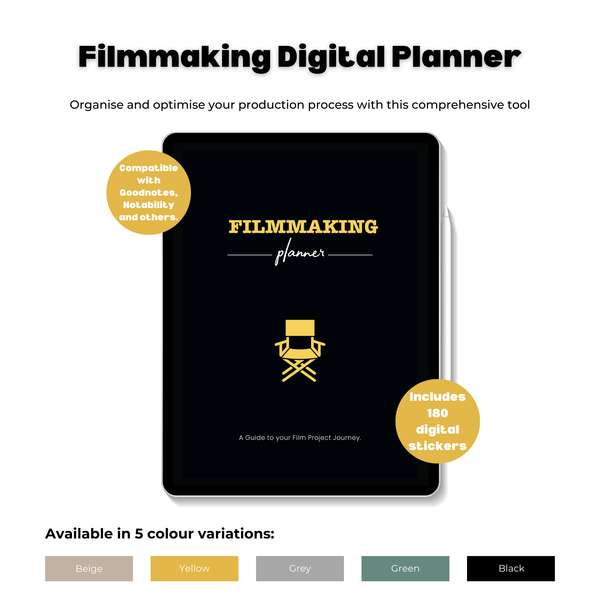 Digitaler Filmplanungsplaner | Kompatibel mit PC/Mac, Tablet und Telefon